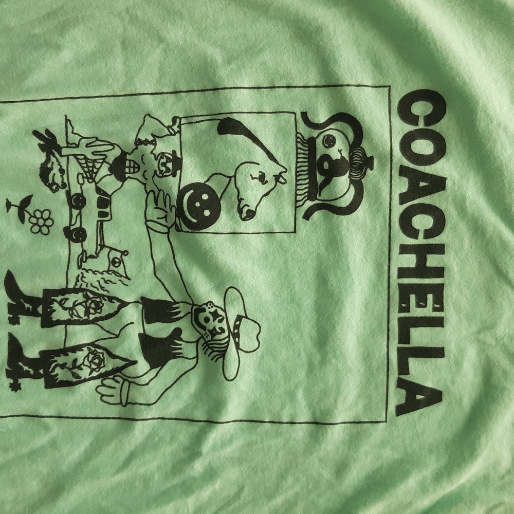 Coachella design on Canvas shirt
